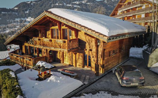 Chalet Susabel Building and Car