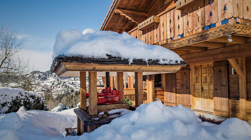 Chalet Susabel Door and Balcony