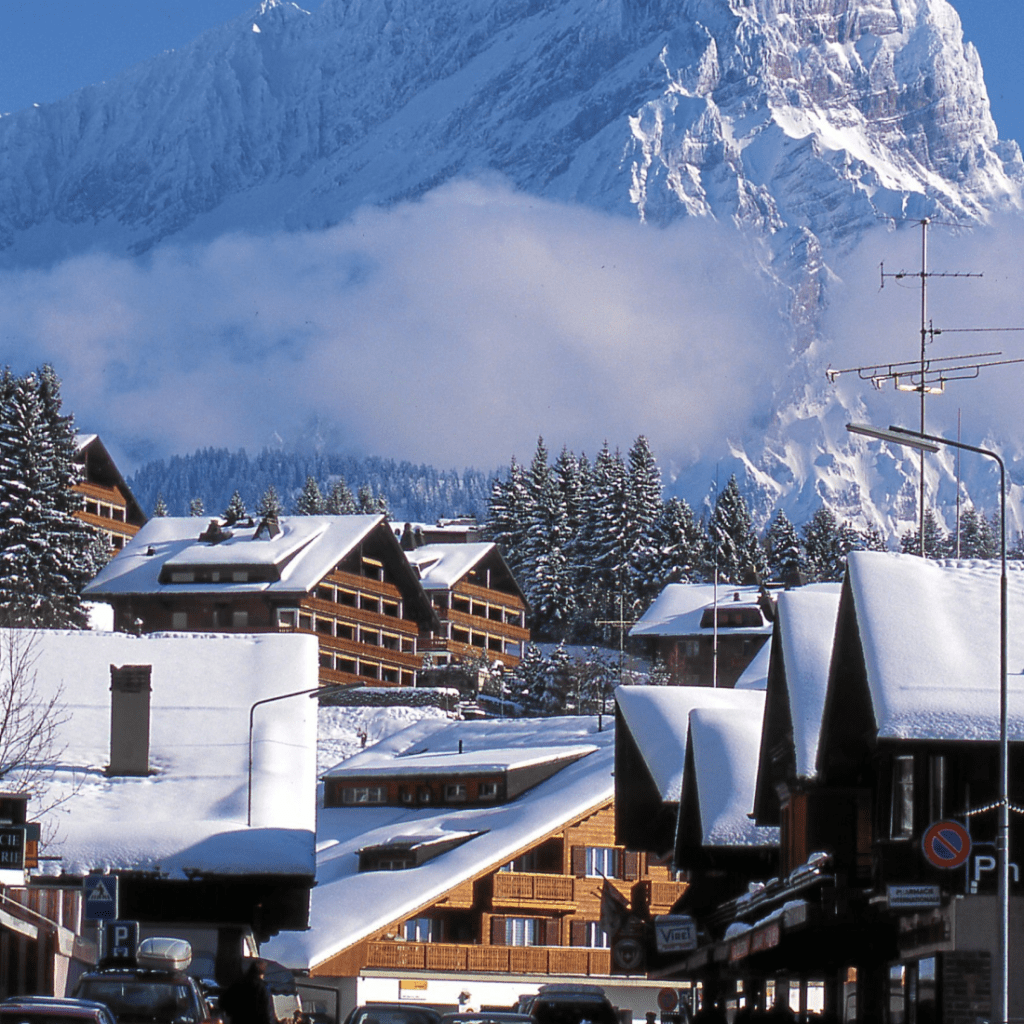 Ski Resort View From Street