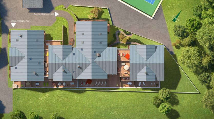 Les Terrasses Top View