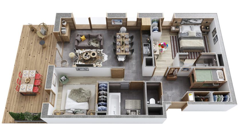 Les Terrasses Floor Plan Concept